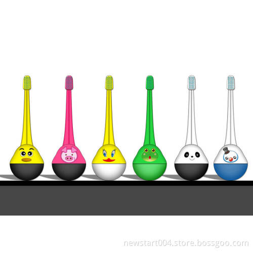2012 new kids toothbrush, flashing and roly-poly design dental care toothbrush